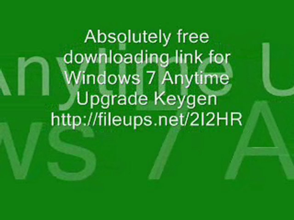 Windows 7 Anytime Upgrade Keyge!!!