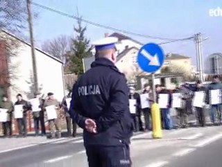 Protest w sprawie drogi S-7