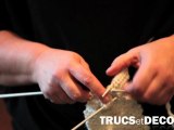 Tricoter une maille torsadée en tricot par TrucsetDeco.com