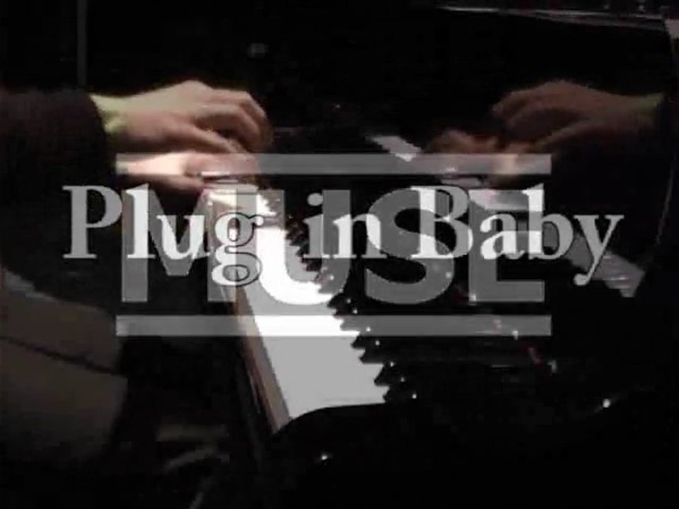 Muse - Plug in Baby - Bebop piano couverture