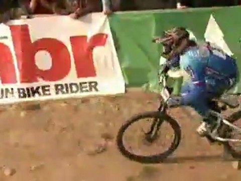 Action from The UCI Mountain Bike World Cup 4X Forte William, Scotland 2008