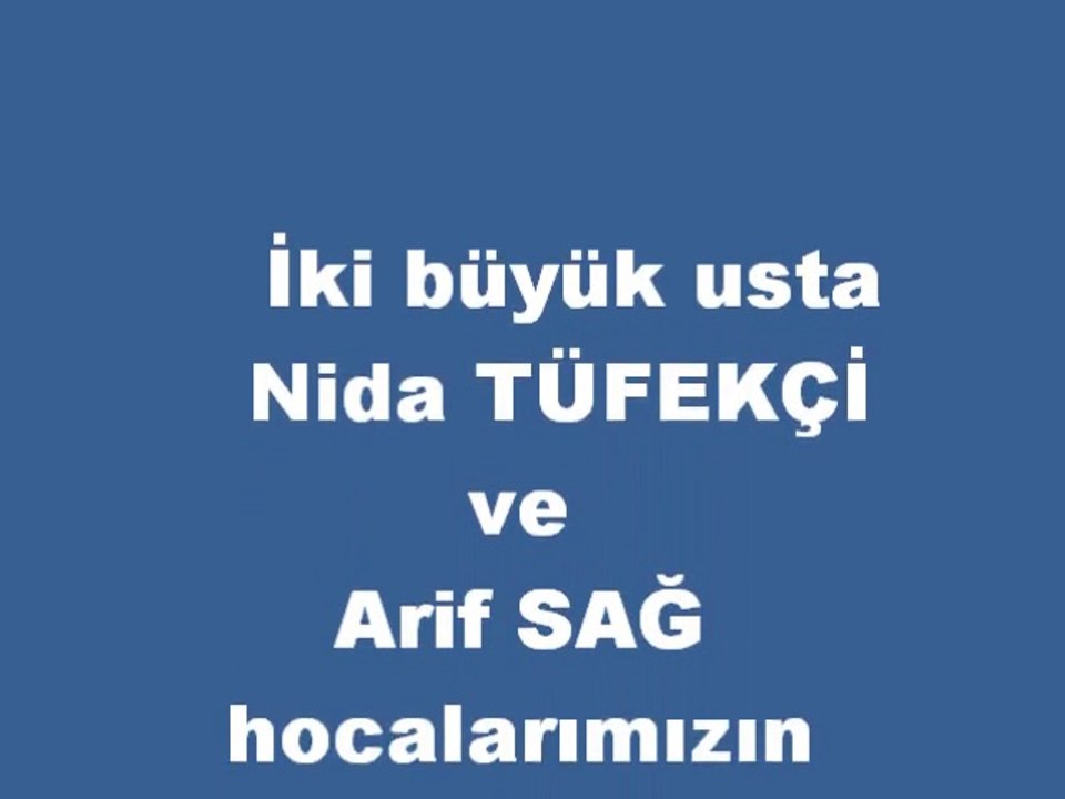 Nida TÜFEKÇİ ve Arif SAĞ-Şen Olasın Ürgüp