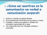 Comunicacion Asertiva - Comunicación no verbal