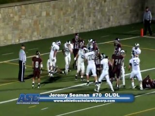 JEREMY SEAMAN #70 OL/DL Central Dauphin