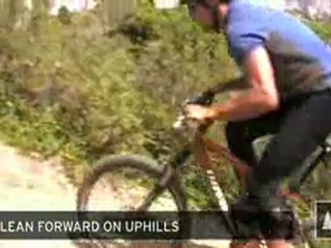 How to Position Your Body While Mountain Biking Up and Down Hills Video