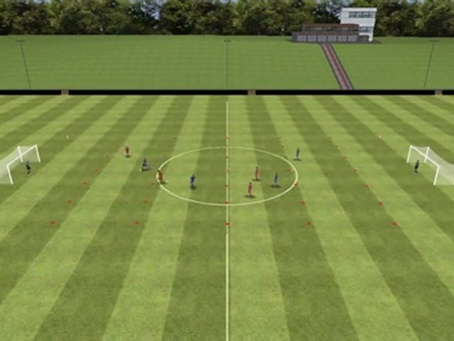 Soccer drill - Shooting from central areas