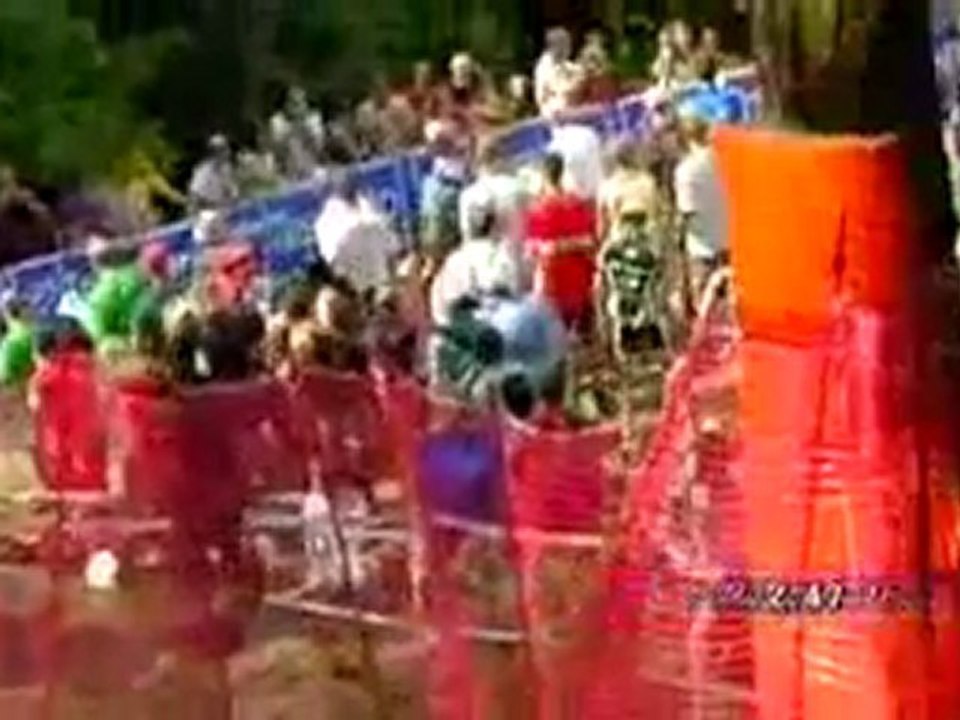 Sam Hill downhill world championship 2008 insane ride