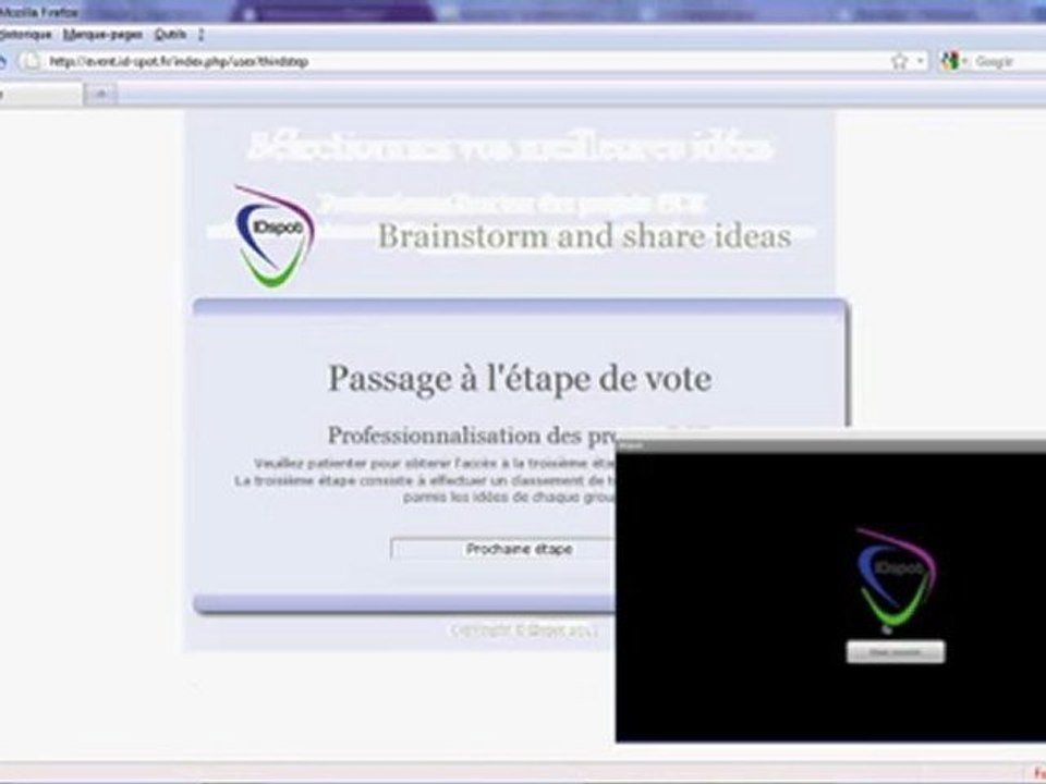 PFE IdSpot: Vers un outil de brainstorming avancé !