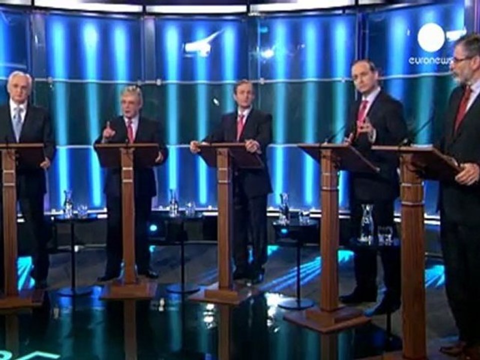 Irish leaders clash on economy in TV debate