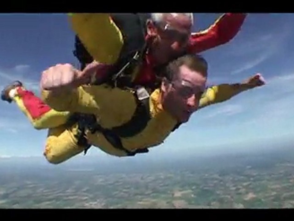 Saut en parachute aux Sables-d'Olonne le 4 août 2009