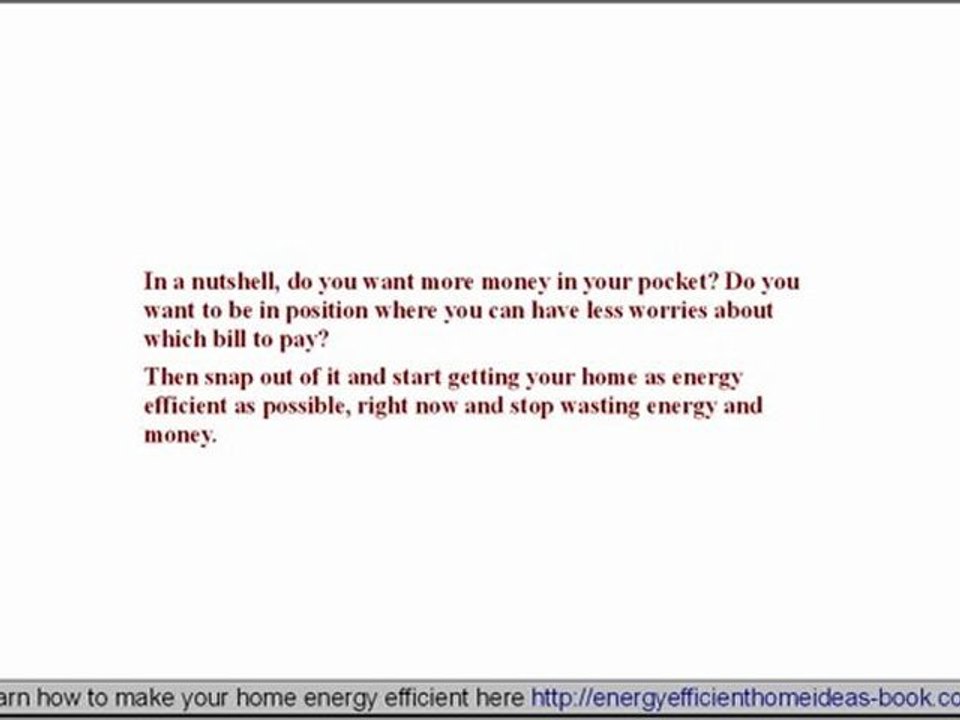 Energy Efficiency Save You Money