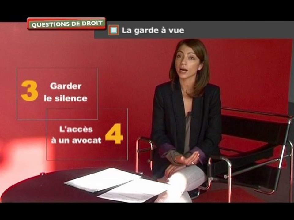 Questions de droit : La garde à vue