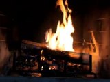 Burning Logs in Fireplace (1 hour in HD)(01s)