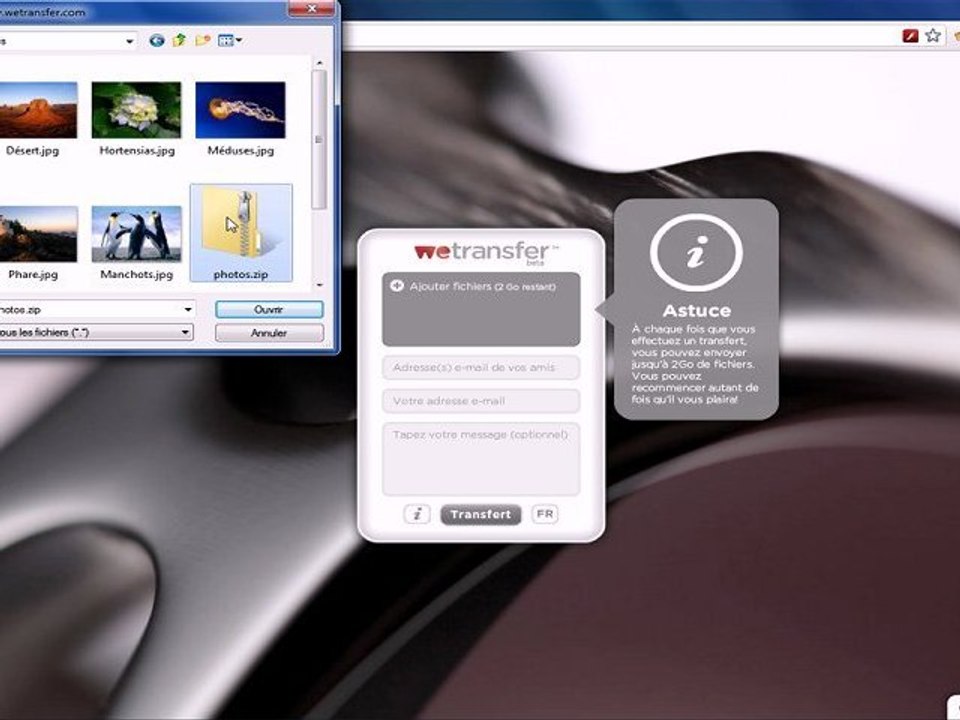 Wetransfer, envoi gratuit de fichiers en ligne (quick-tuto)