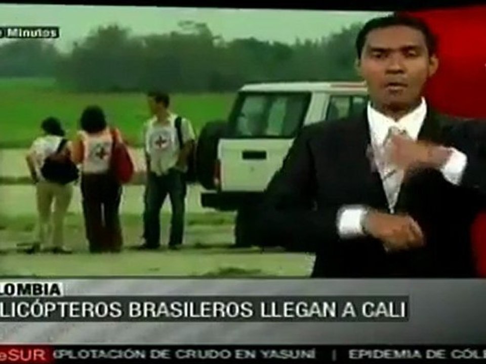 Ya están en Cali helicópteros para liberaciones de FARC