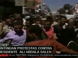 Continúan protestas contra presidente Alí Abdalá Saleh
