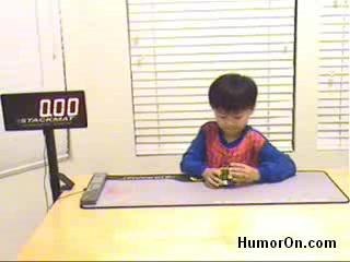 Petit prodige 6 ans Cube de Rubik