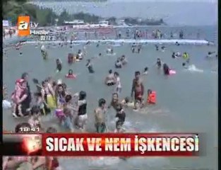 atv - İstanbullular sahil ve plajlara hücum etti.