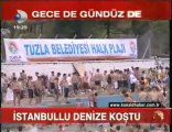 kanal d - İstanbul'da bugün plajlar doldu taştı.