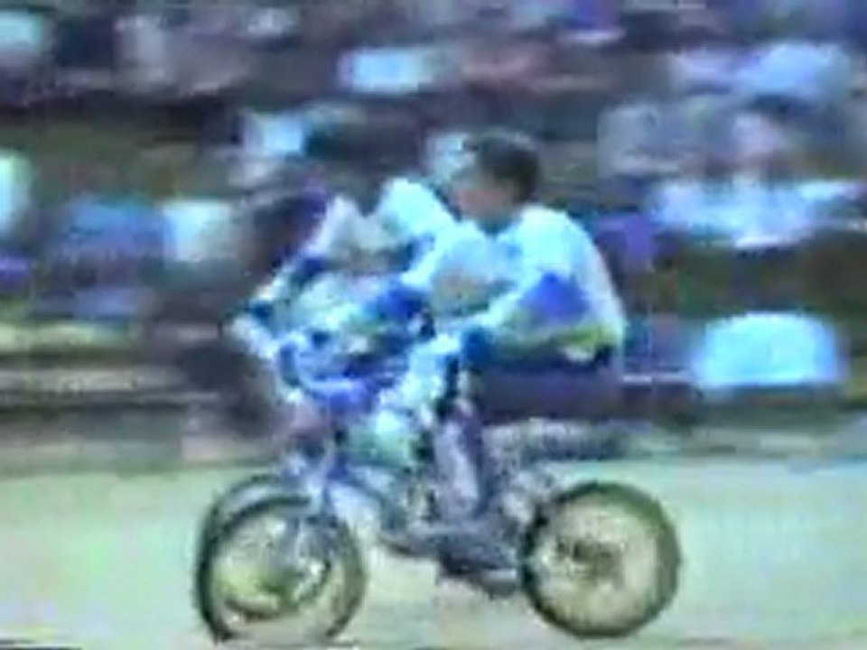 BRIAN BLYTHER AND RON WILKERSON IN 1986 ON BMX HARO BIKES