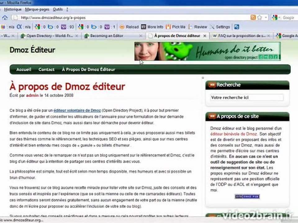 Référencement web : DMOZ