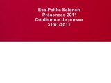 Esa-Pekka Salonen (2/10), Présences 2011
