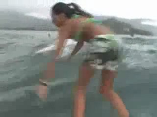 Incredibly cool surfboard cam footage