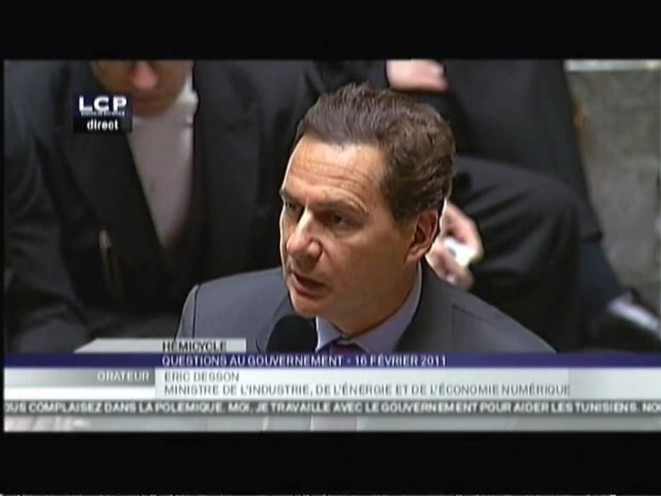 Intervention lors des questions au gouvernement - 16.02.2011