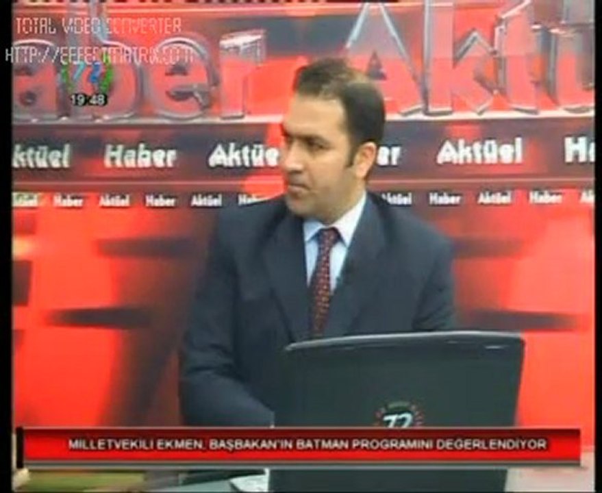 Emin Ekmen Başbakan'ın Batman Programını Değerlendiriyor...