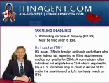 itinagent.com | Non-Resident Tax Filing Deadlines | USA,