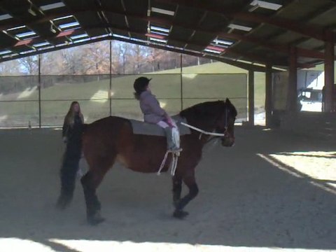 Février 2011 - Lucile galope avec Iris