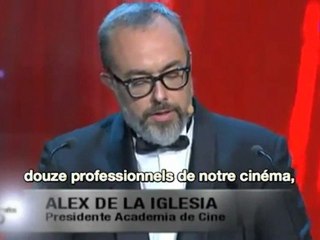 Discours d'Alex de la Iglesia aux Goya 2011 - VOST-VF