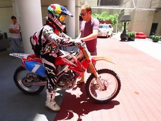 Motorcross Ashley Fiolek rides from track to ESPY Awards