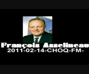 François ASSELINEAU (U.P.R.) sur CHOQ-FM Québec 14/02/2011
