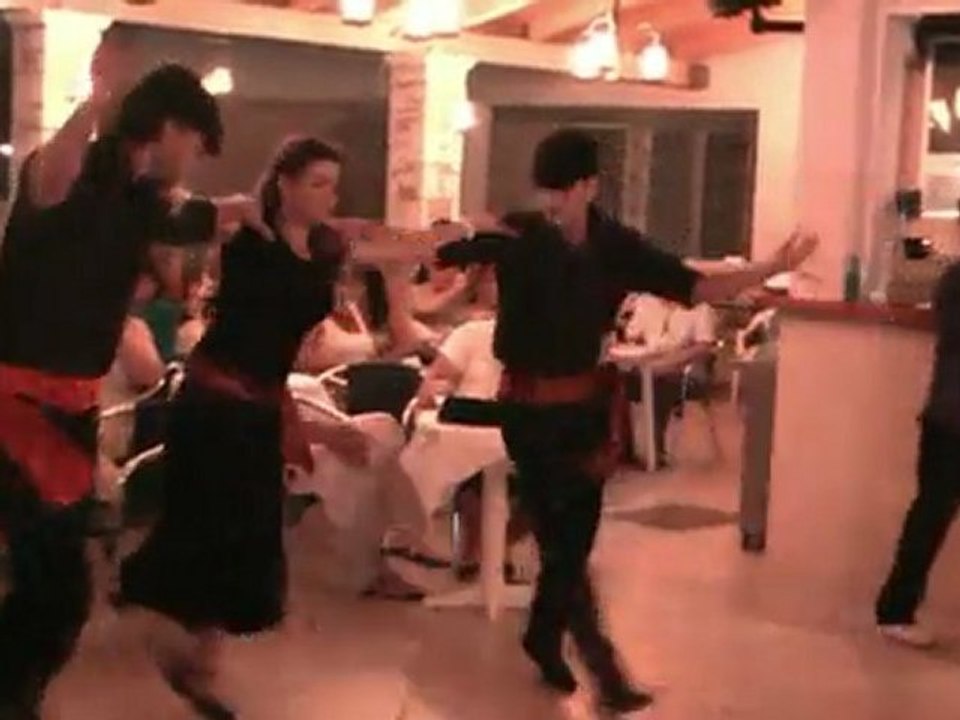 Greek dancing at Windmill Hotel, Argassi, Zakynthos