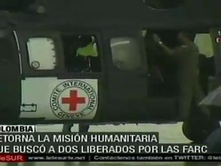 Retorna la misión humanitaria que buscó a dos liberados por las FARC