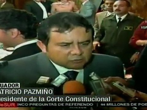 Aprueban en Ecuador preguntas para referendo
