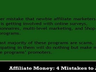 Affiliate Money 4 Mistakes to Avoid