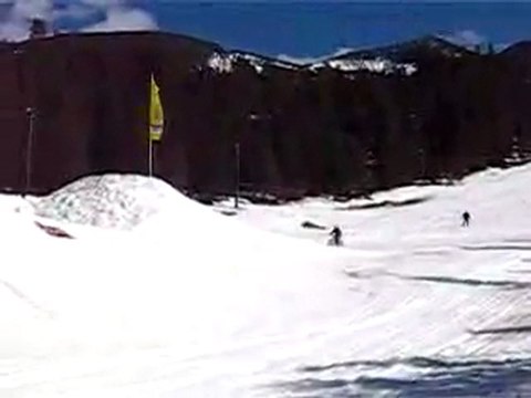 Nice MTB cork 3 off ski jump