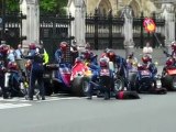 Mark Webber Parliament Square F1 Pit Stop w/ Red Bull Racing