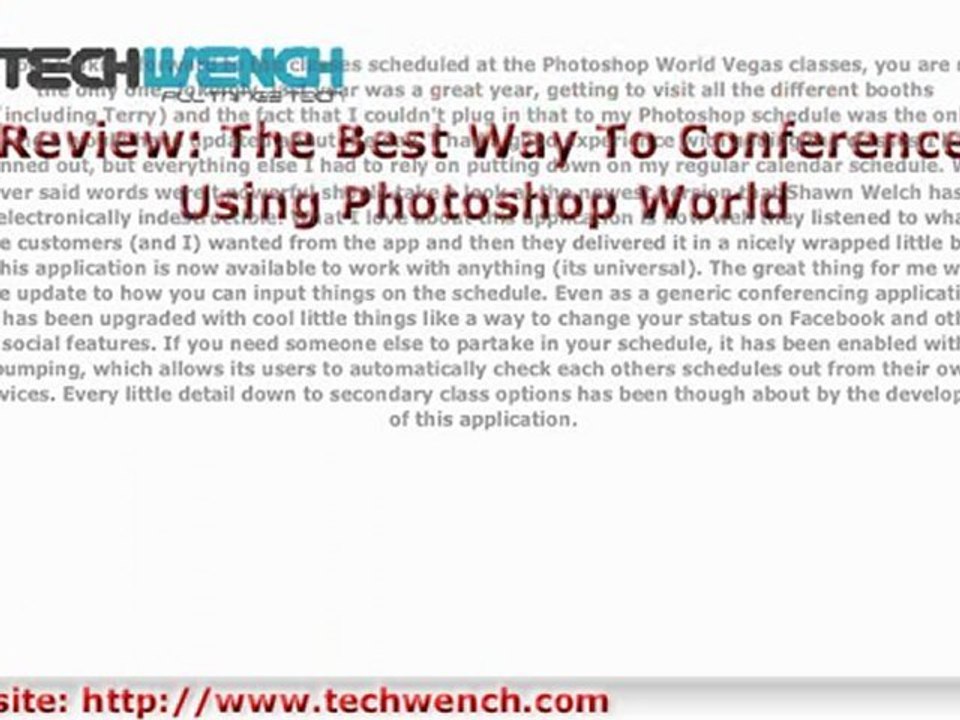 Review The Best Way To Conference Using Photoshop World