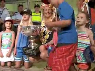 Stephanie 'Happy' Gilmore - 2008 ASP Women's World Champion Arrives Home