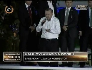 Kanal 24 - Başbakan Erdoğan Tuzla'da halka sesleniyor.