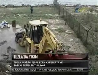 NTV - Tuzla Sahil işgalden arındırılıyor.