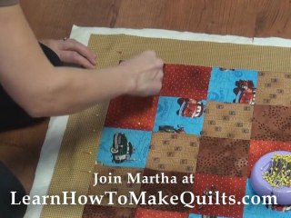 Quilt Making - Step 5 - Layer and Baste layers together