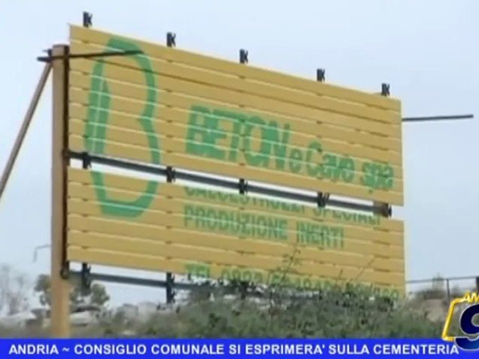 ANDRIA | Consiglio comunale si esprimera' sulla cementeria
