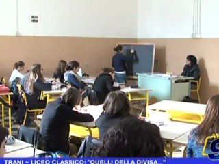 TRANI - Liceo Classico: "Quelli della divisa"