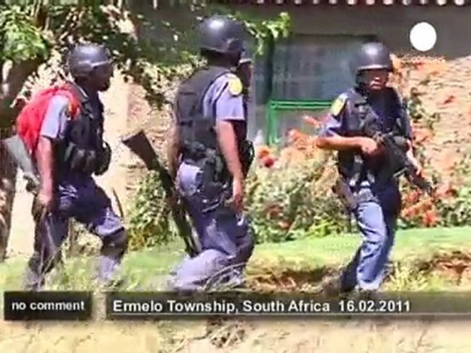 Truck drivers strike in South Africa - no comment