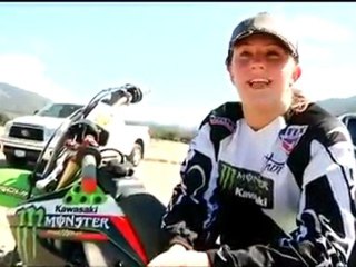 Sara Price rips it up on her dirt bike- Monster Energy TV