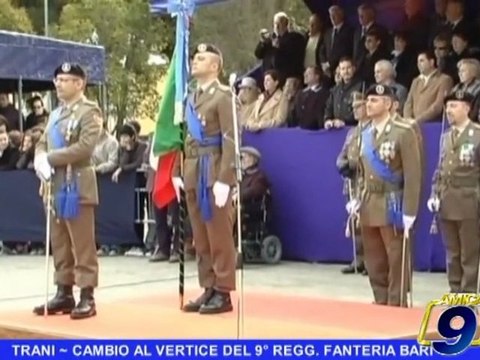 TRANI | Cambio al vertice del 9° Regg. Fanteria Bari